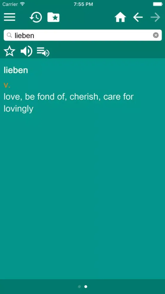 Captures d'écran de English German Dictionary Pro