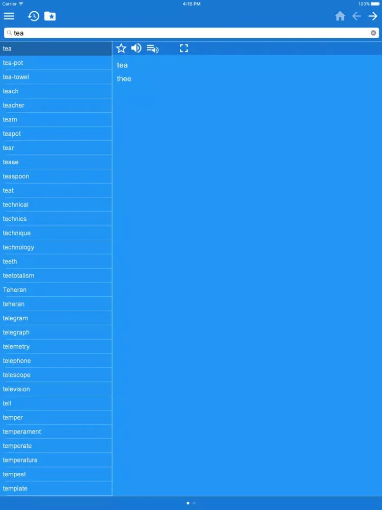 English-Dutch Dictionary iPad 应用截图