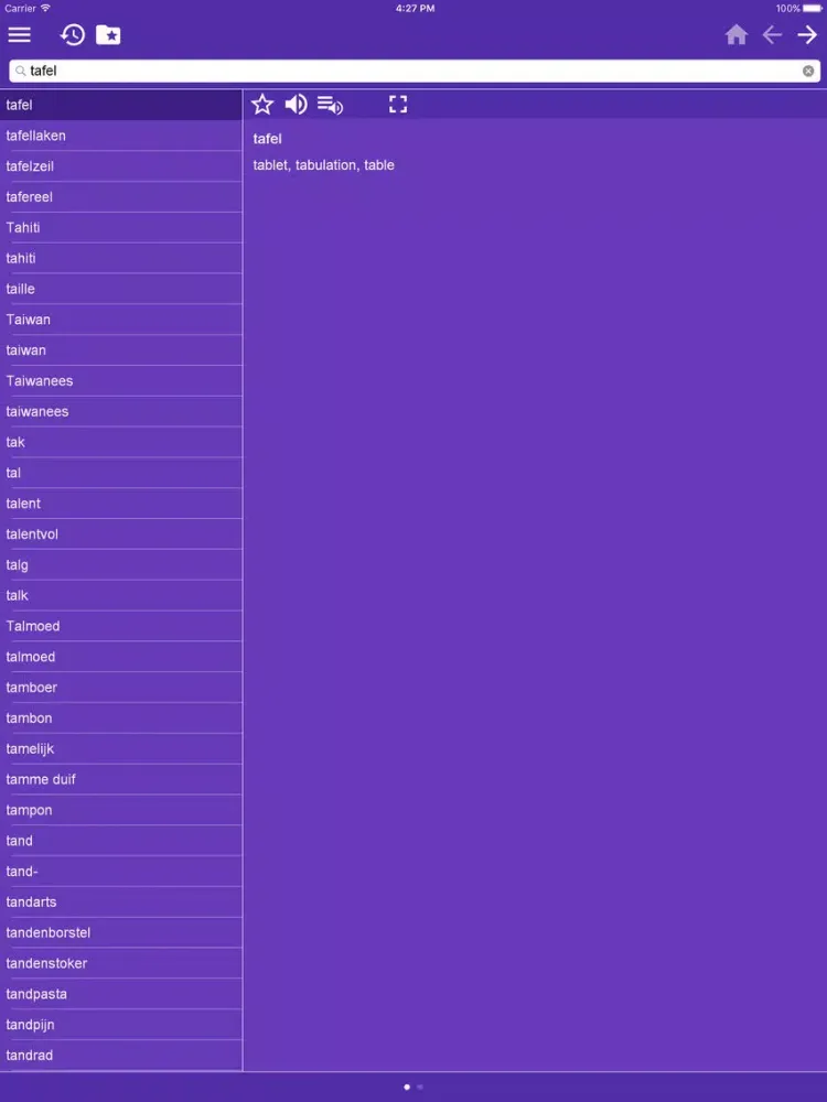 English-Dutch Dictionary iPad 应用截图