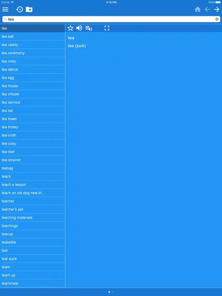 English Estonian Dictionary iPad  স্ক্রিনশট