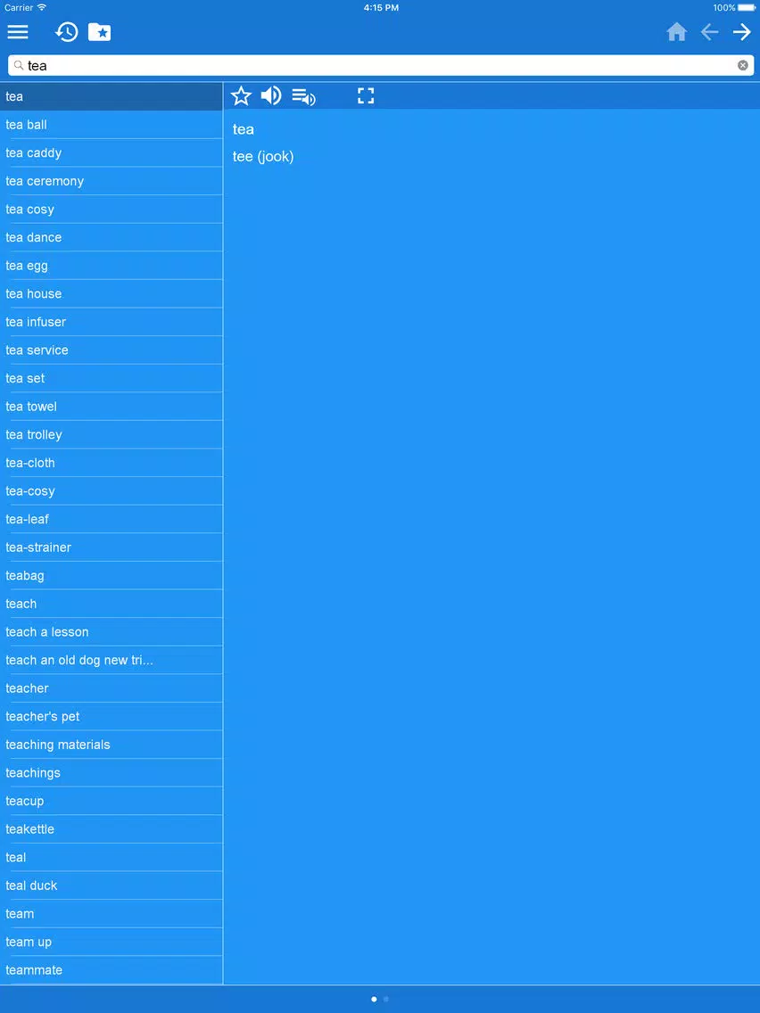 English Estonian Dictionary Free iPad  Screenshots