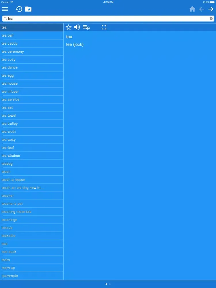 Tangkapan layar English Estonian Dictionary Free iPad 