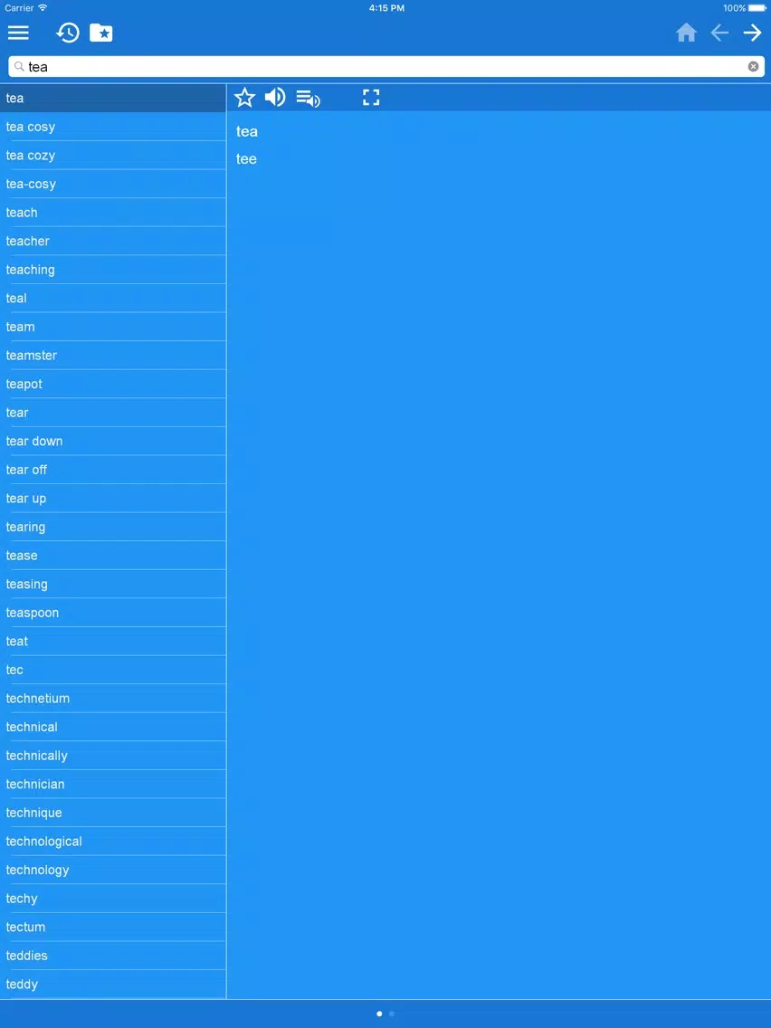 Capturas de tela do English-Finnish Dictionary Free iPad 