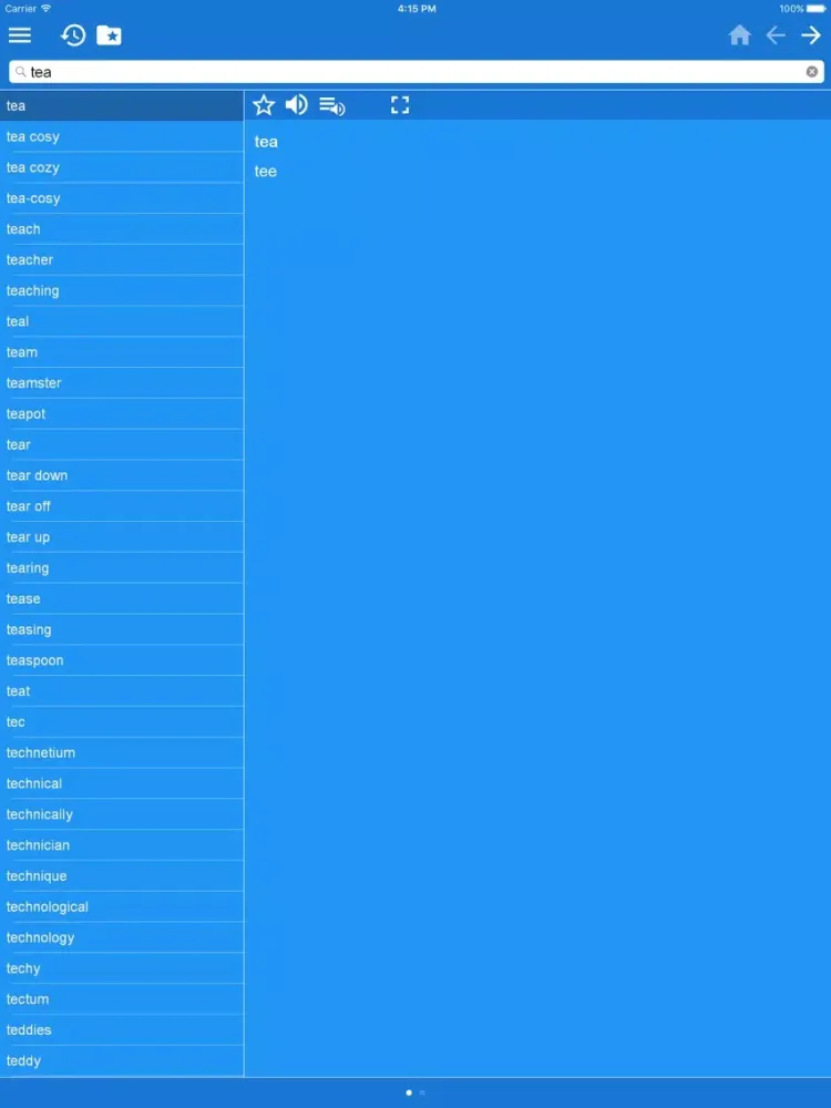 Screenshot di English-Finnish Dictionary Free iPad 