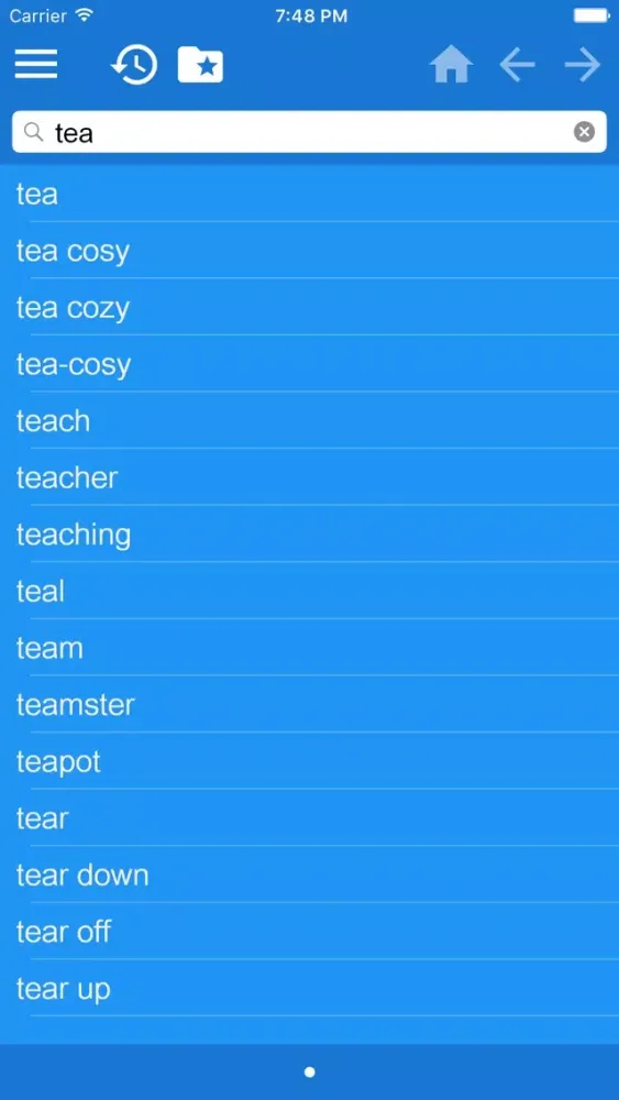 Screenshot di English-Finnish Dictionary Free