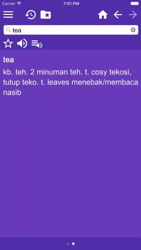 Ảnh chụp màn hình của English <-> Malay Dictionary