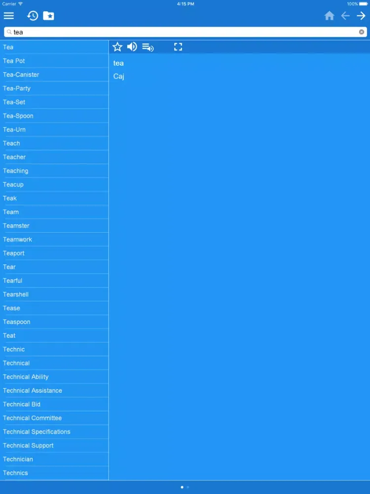 English Serbian Dictionary Pro iPad  스크린샷