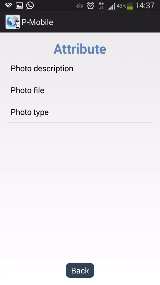 Tangkapan layar P-Mobile