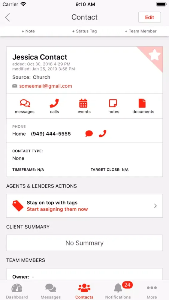Ảnh chụp màn hình của Pro Agent CRM
