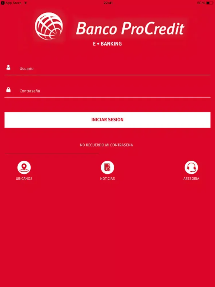 Captures d'écran de Banco ProCredit Móvil Colombia iPad 