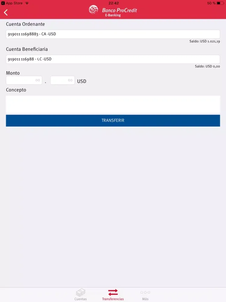 Captures d'écran de Banco ProCredit Móvil Colombia iPad 