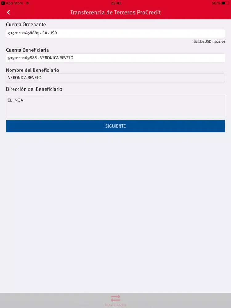 Captures d'écran de Banco ProCredit Móvil Colombia iPad 