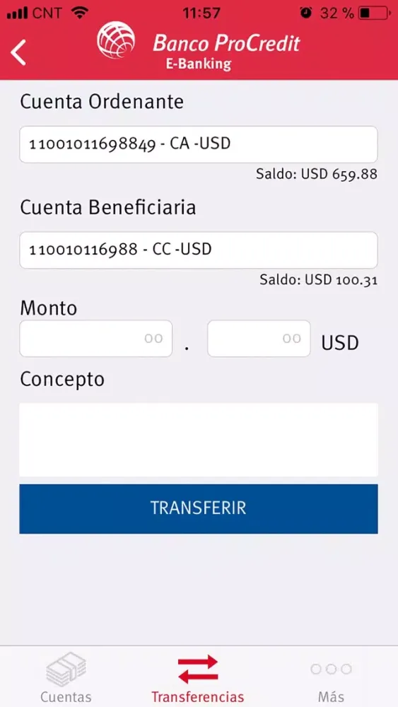 Captures d'écran de Banco ProCredit Móvil Colombia
