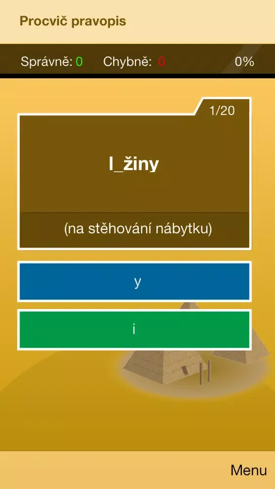 Zrzuty ekranu Procvič pravopis