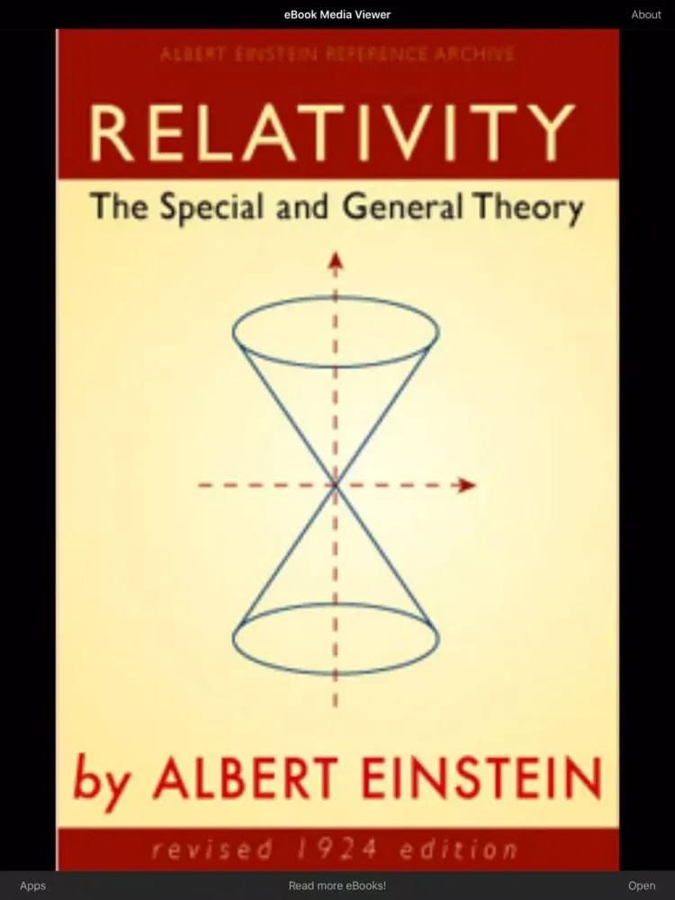 Ảnh chụp màn hình của eBook: Relativity Theory iPad 