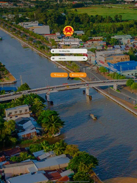 Zrzuty ekranu Dịch Vụ Công Hậu Giang iPad 