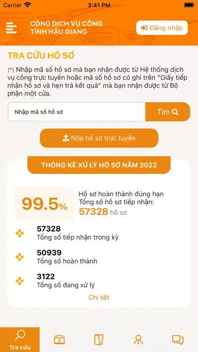 Zrzuty ekranu Dịch Vụ Công Hậu Giang