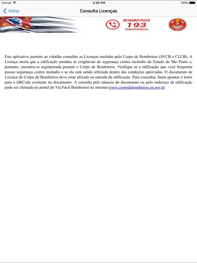 Screenshot di Bombeiros SP iPad 