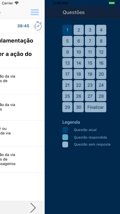Tangkapan layar Simulado Detran.SP