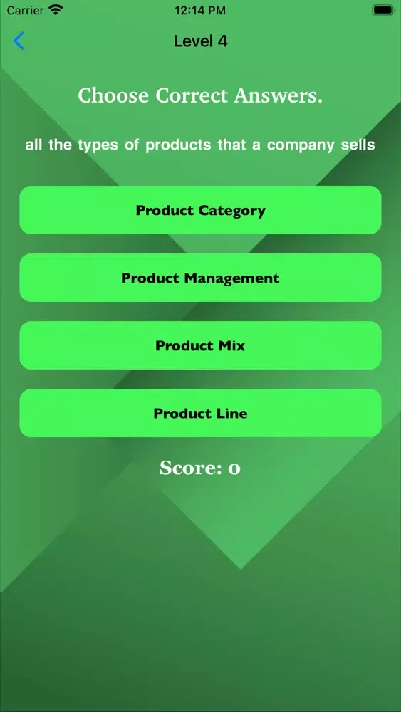 Product List & Management MCQ স্ক্রিনশট