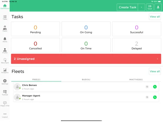 Capturas de pantalla de Tookan Manager iPad 