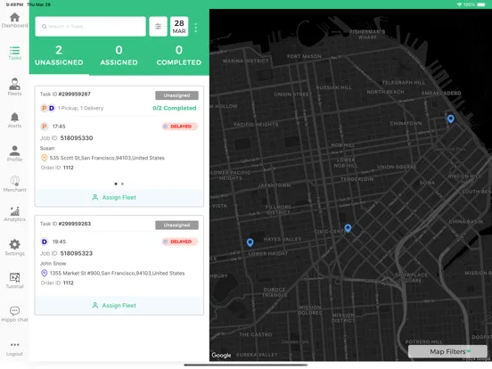 Capturas de pantalla de Tookan Manager iPad 