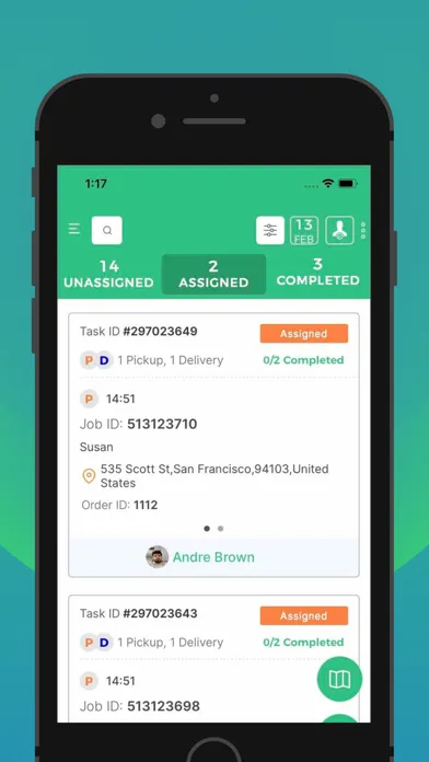 Capturas de pantalla de Tookan Manager