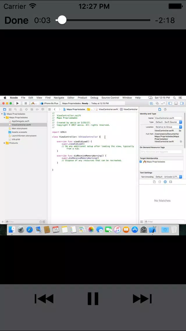 Captures d'écran de Tutorial For Swift 2 Pro