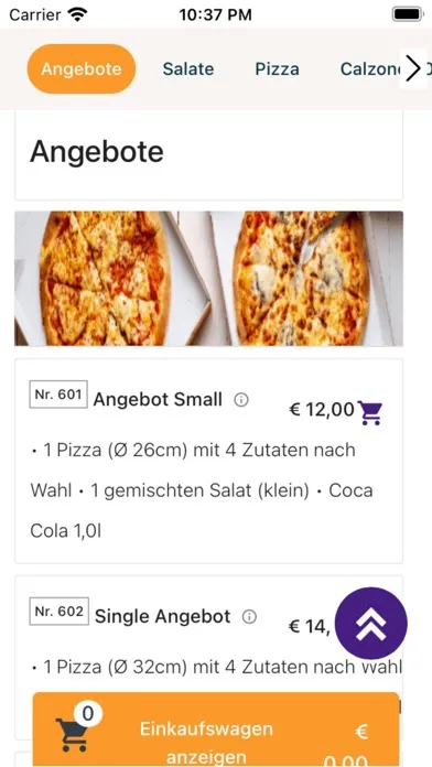 Zrzuty ekranu Pizzeria Der Profi