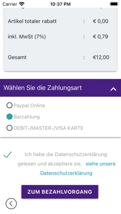 Zrzuty ekranu Pizzeria Der Profi