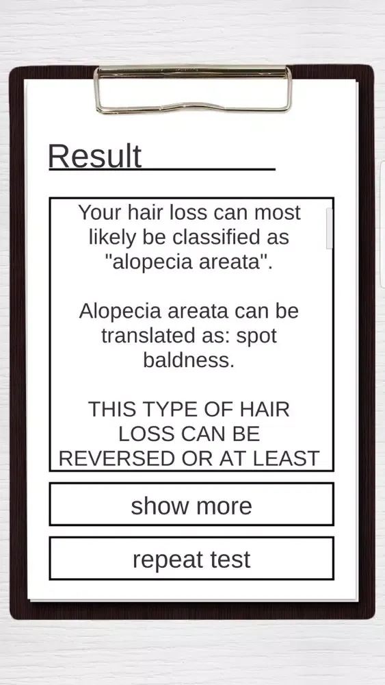 STOP Hair Loss App Screenshots