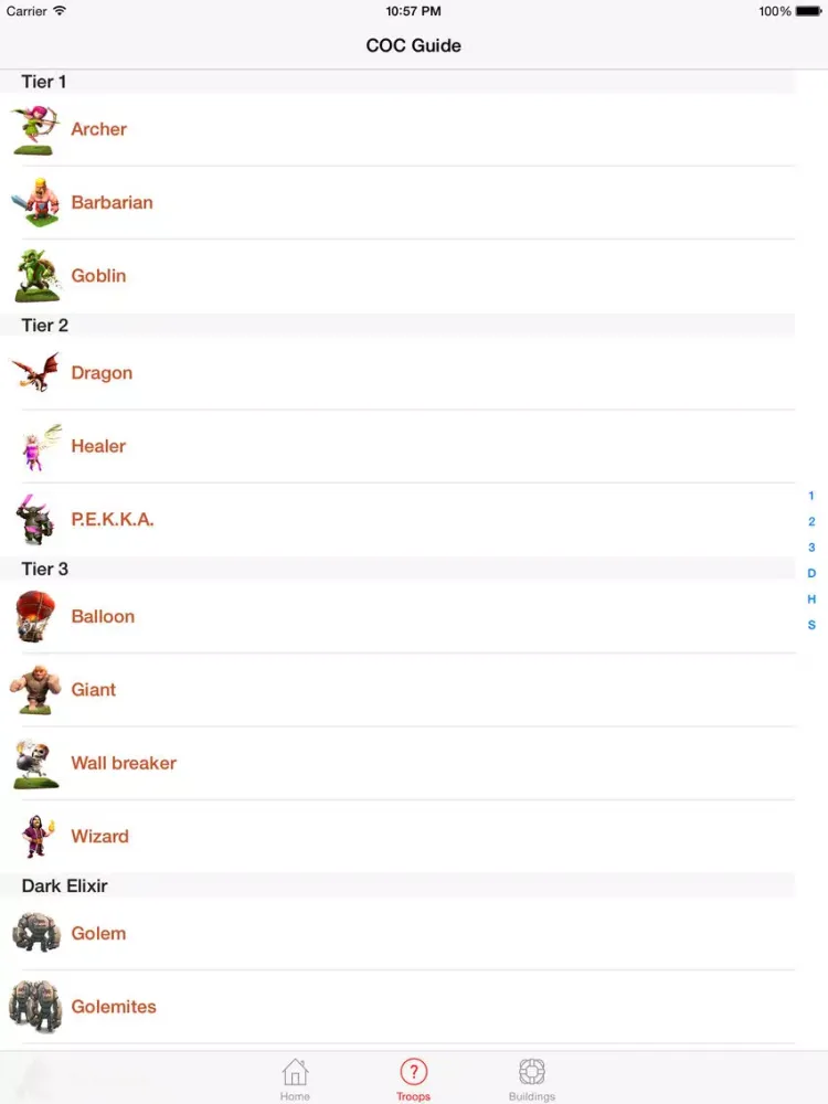 Cheats & Tips and Gems Guide for CoC iPad 应用截图