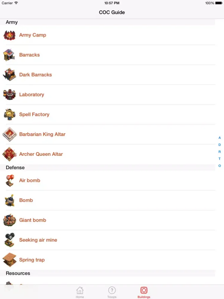 Cheats & Tips and Gems Guide for CoC iPad 应用截图