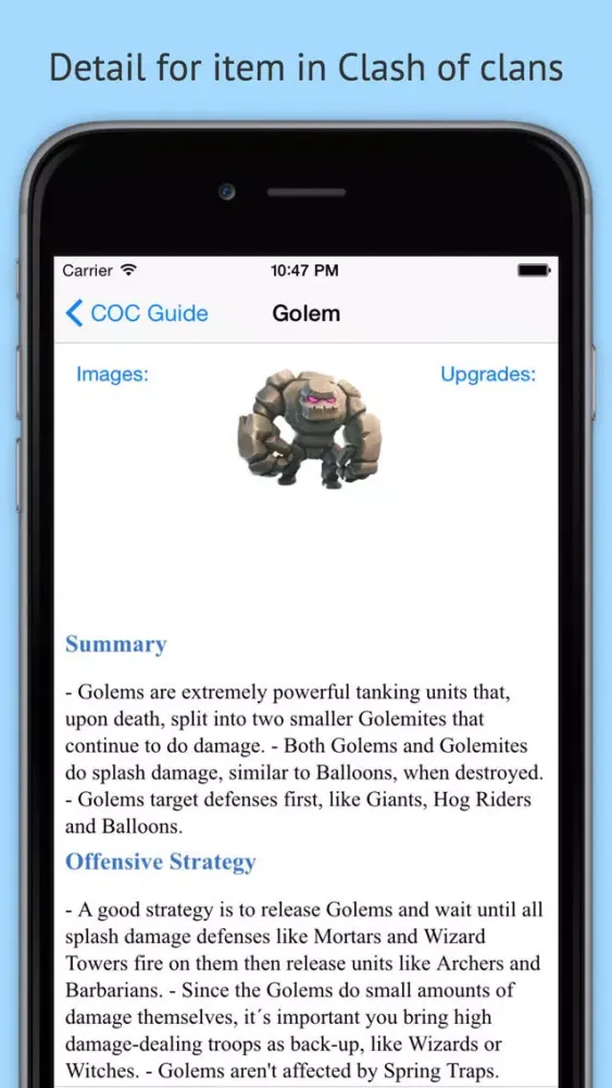 Cheats & Tips and Gems Guide for CoC应用截图
