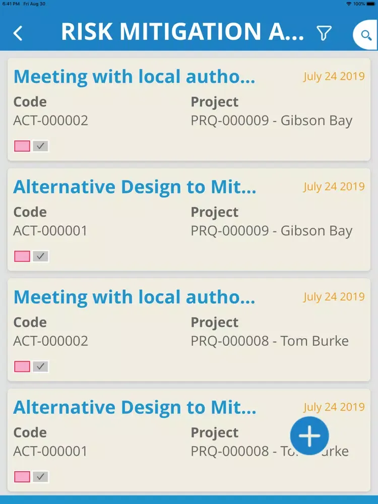 Project Objects TeamSpace iPad  स्क्रीनशॉट