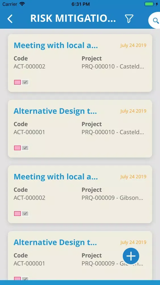 Project Objects TeamSpace स्क्रीनशॉट