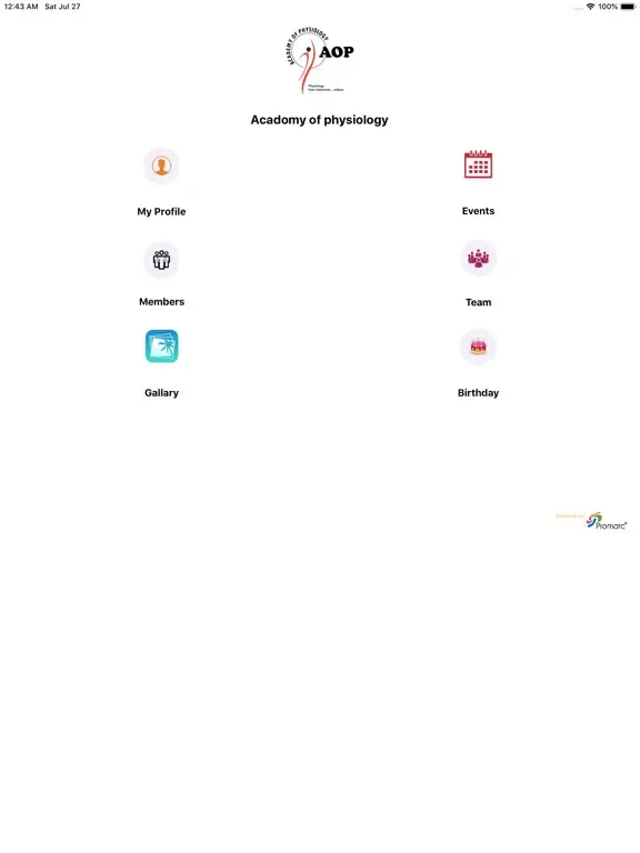 Tangkapan skrin Academy of Physiology iPad 