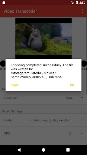 Ảnh chụp màn hình của Video Transcoder