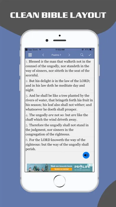 Capturas de tela do Proverbs & Psalms - King James