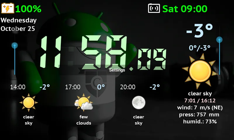 صور Weather Night Dock Pro