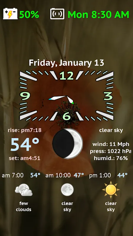 صور Weather Night Dock Pro