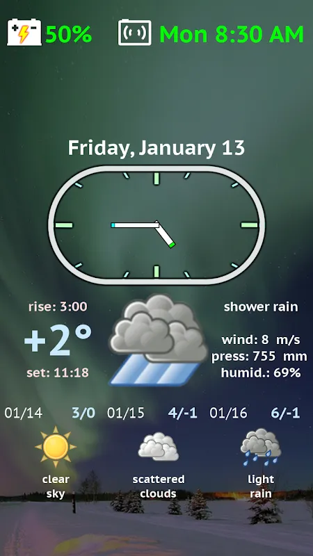 صور Weather Night Dock Pro