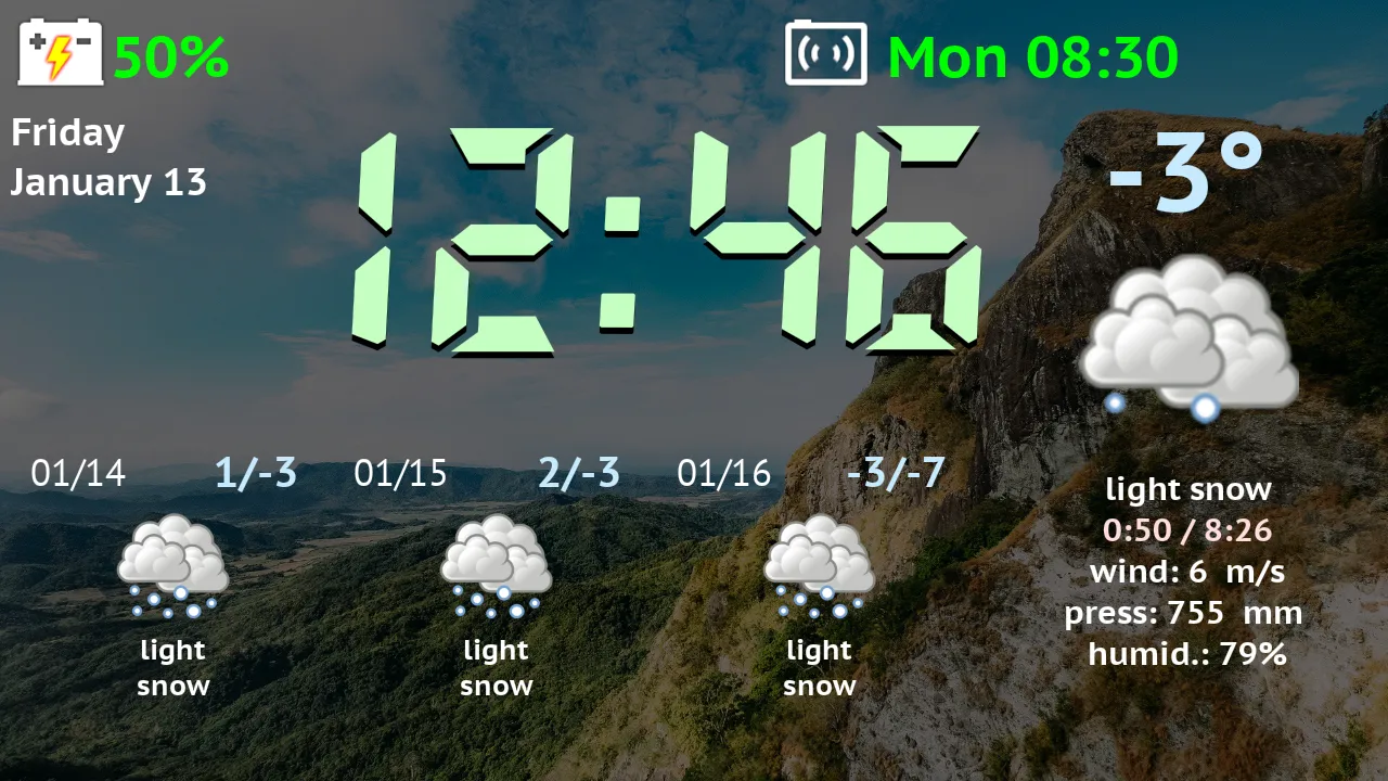 صور Weather Night Dock Pro