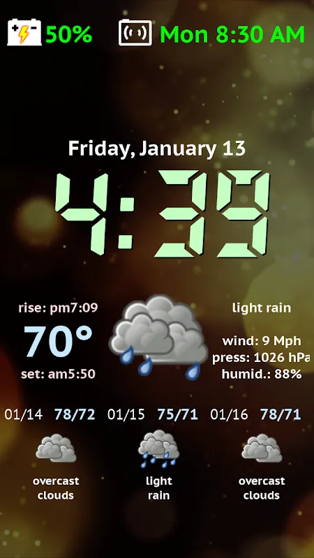 صور Weather Night Dock Pro