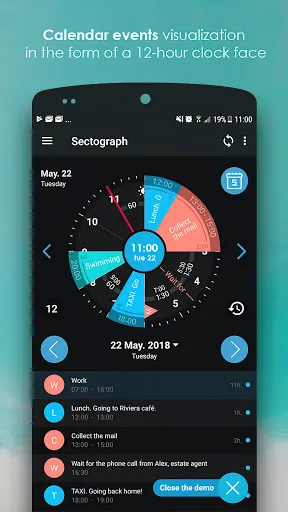 Sectograph. Day & Time planner应用截图