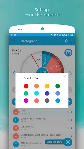 Sectograph. Day & Time planner应用截图