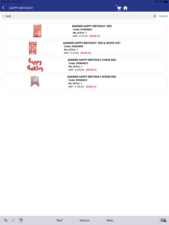 Ảnh chụp màn hình của Ravechi All Mart iPad 