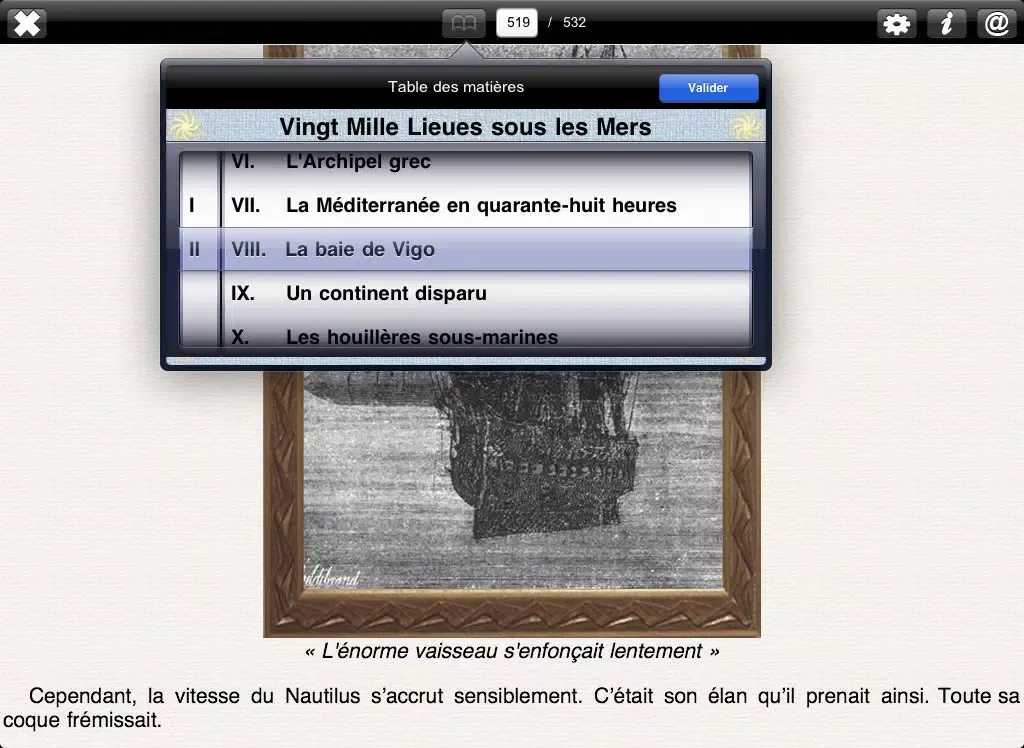 تصاویر Vingt Mille Lieues sous les Mers (+ Illustrations) iPad 