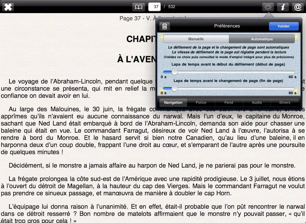 تصاویر Vingt Mille Lieues sous les Mers (+ Illustrations) iPad 