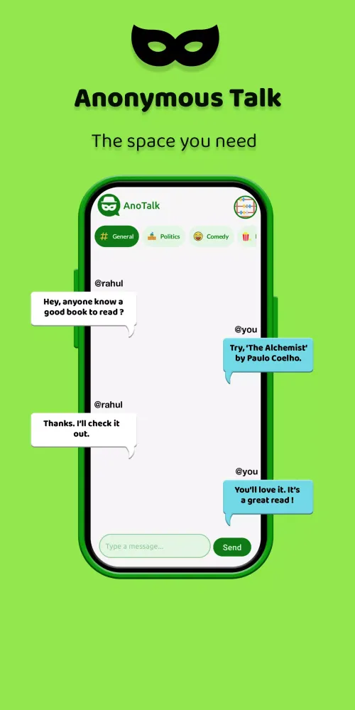 AnoTalk - Chat Anonymously Screenshots